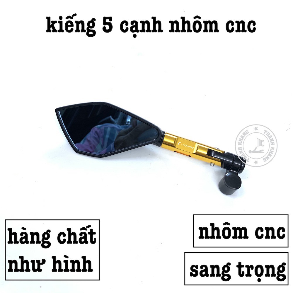 Kiếng 5 cạnh nhôm cnc màu vàng thanh khang CGV10