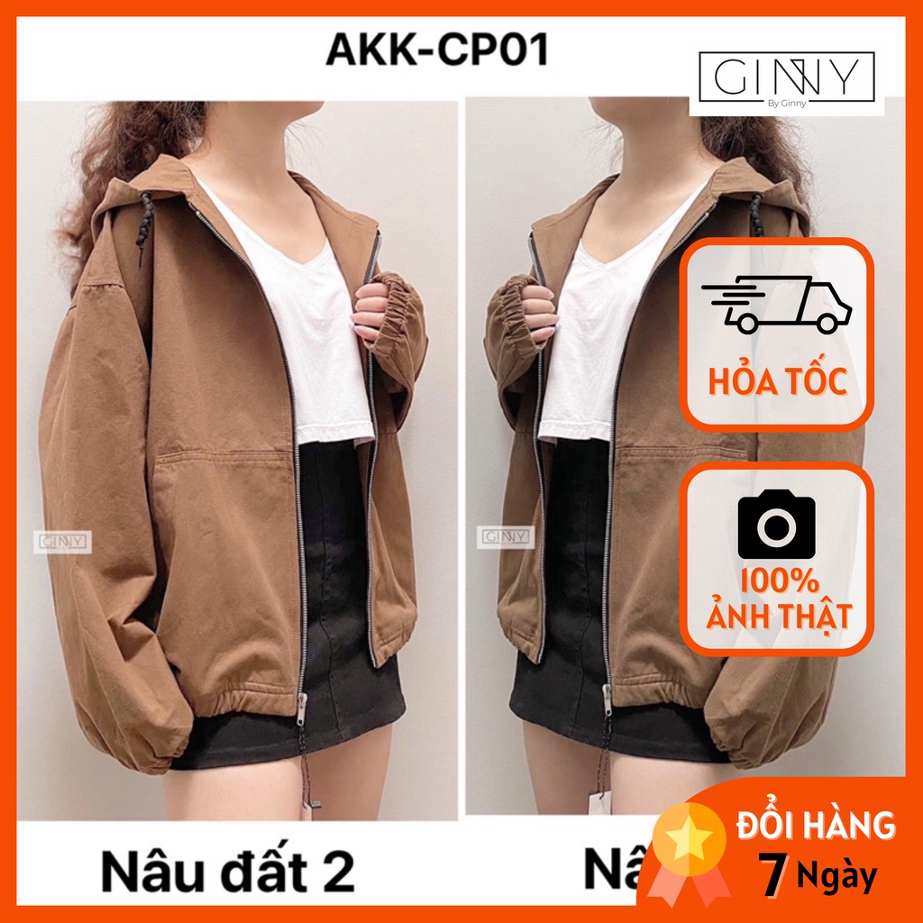 ÁO KHOÁC KAKI NÓN BASIC PHIÊN BẢN 3 MÀU BÁN CHẠY NHẤT | Thời Trang | Năng động | GinHouse shop