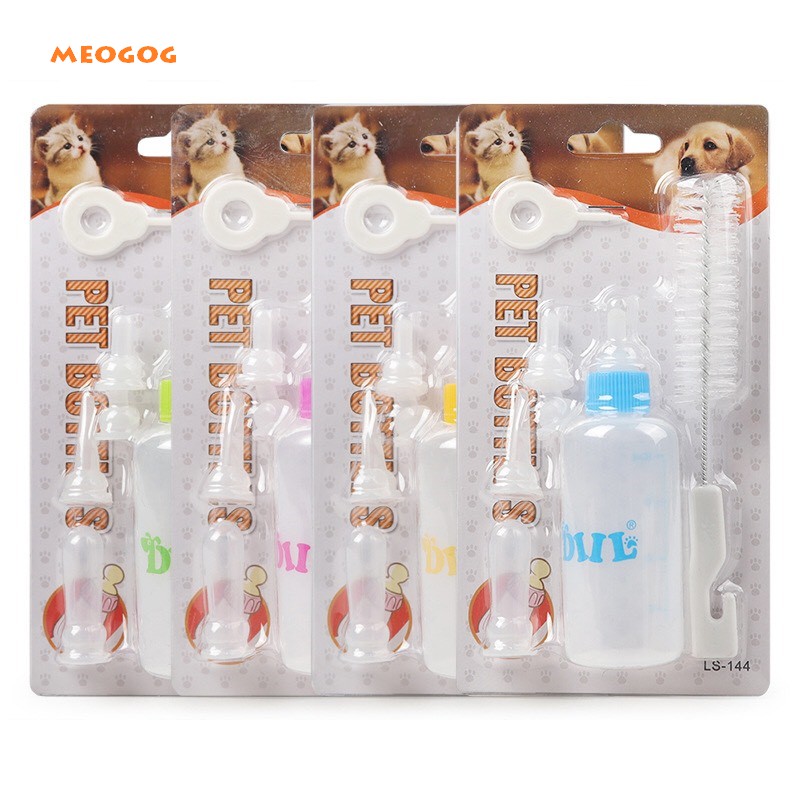 Bình Ti Bình Sữa Chó Mèo Sơ Sinh 60ml – 150ml meogog