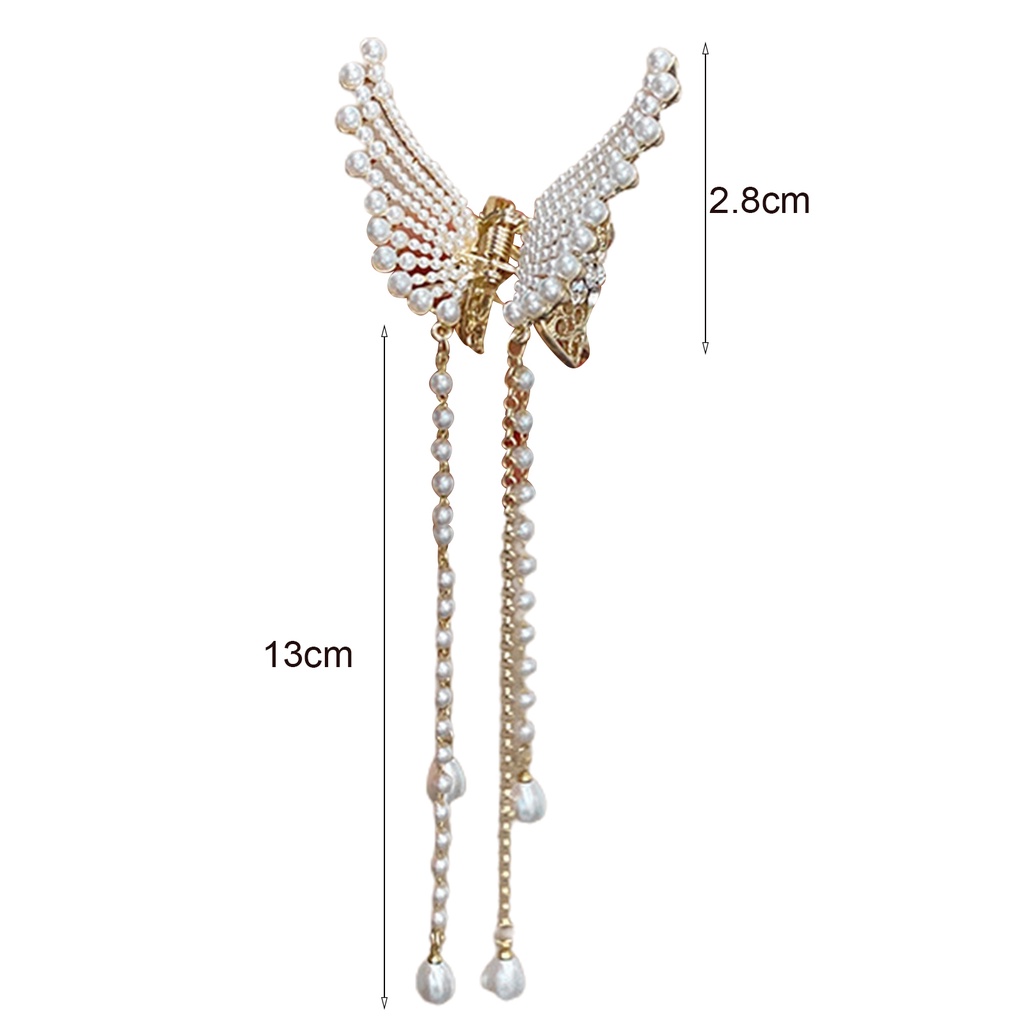 Kẹp Tóc Hình Bướm Phối Tua Rua Thời Trang