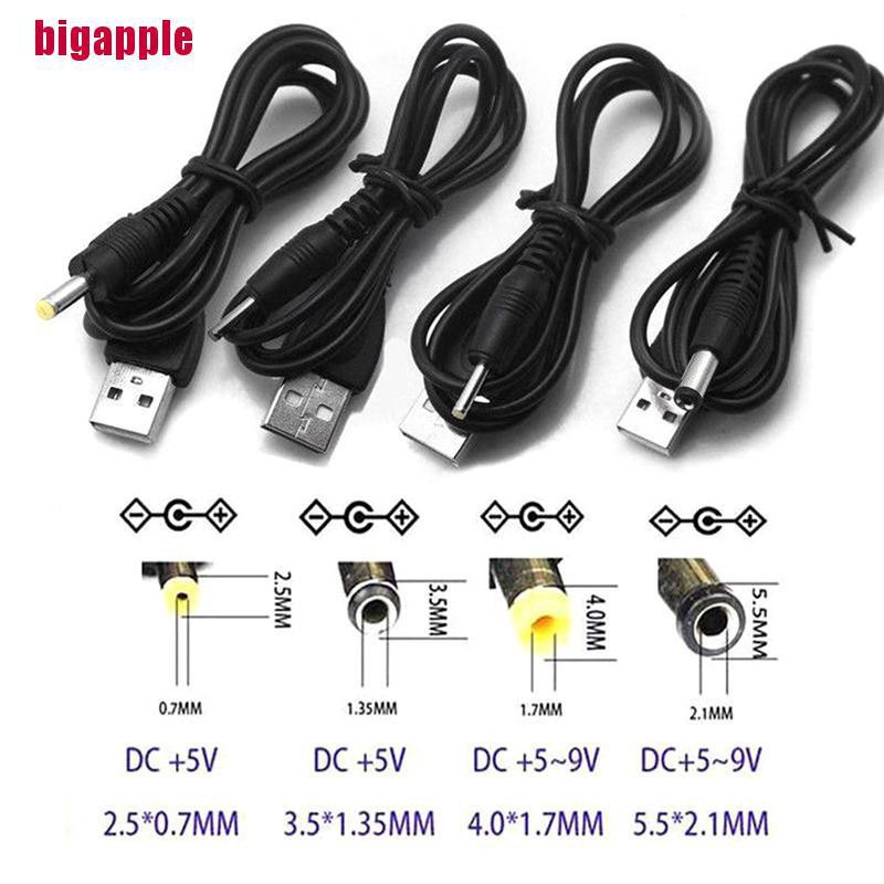 Dây Cáp Chuyển Đổi Usb Sang 2.5 3.5 4.0 5.5mm 5v Dc | BigBuy360 - bigbuy360.vn