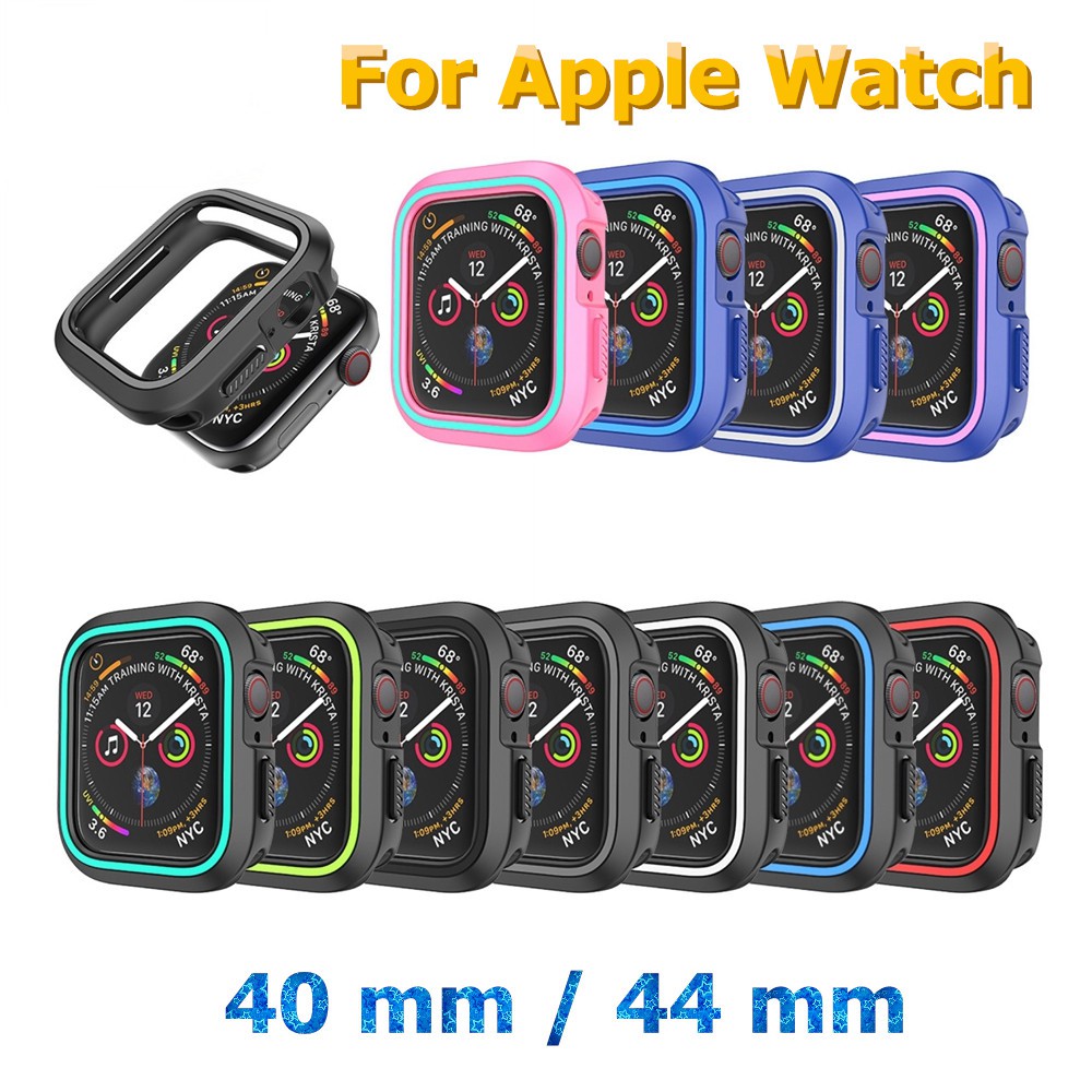 Ốp Silicone DẻO BảO Vệ Cho ĐồNg Hồ apple 4 44mm 40mm