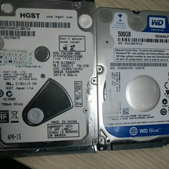 Ổ cứng hdd 500g 1T laptop