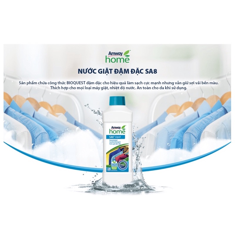 Nước giặt quần áo đậm đặc Amway