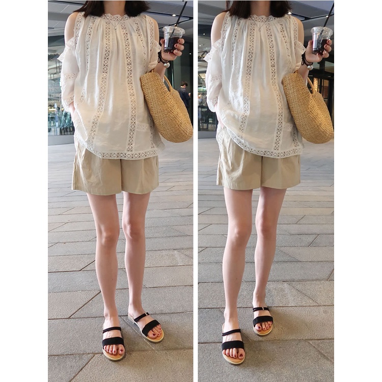 [Mã Faholiday Giảm Đến 50K Đơn Từ 99K] Quần Sooc Bầu Đũi Mát Q320