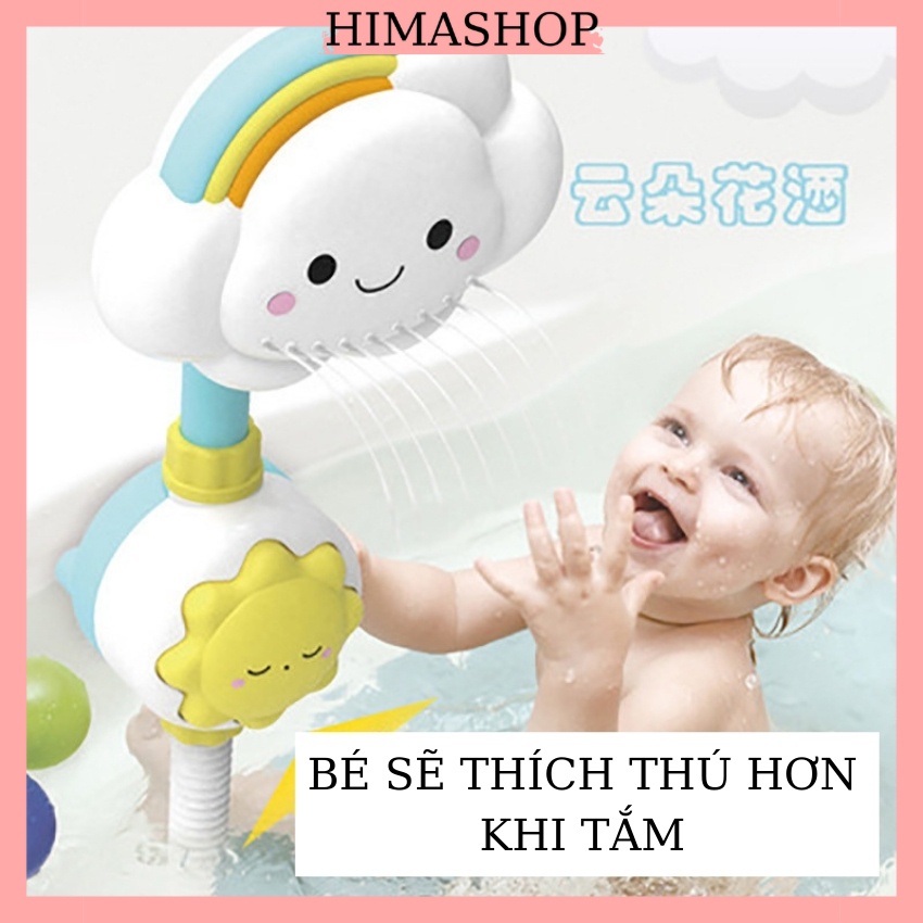 Đồ Chơi Nhà Tắm, Phòng Tắm Dưới Nước Cho Bé Vòi Phun Nước Bồn Tắm Hình Đám Mây HIMASHOP H028