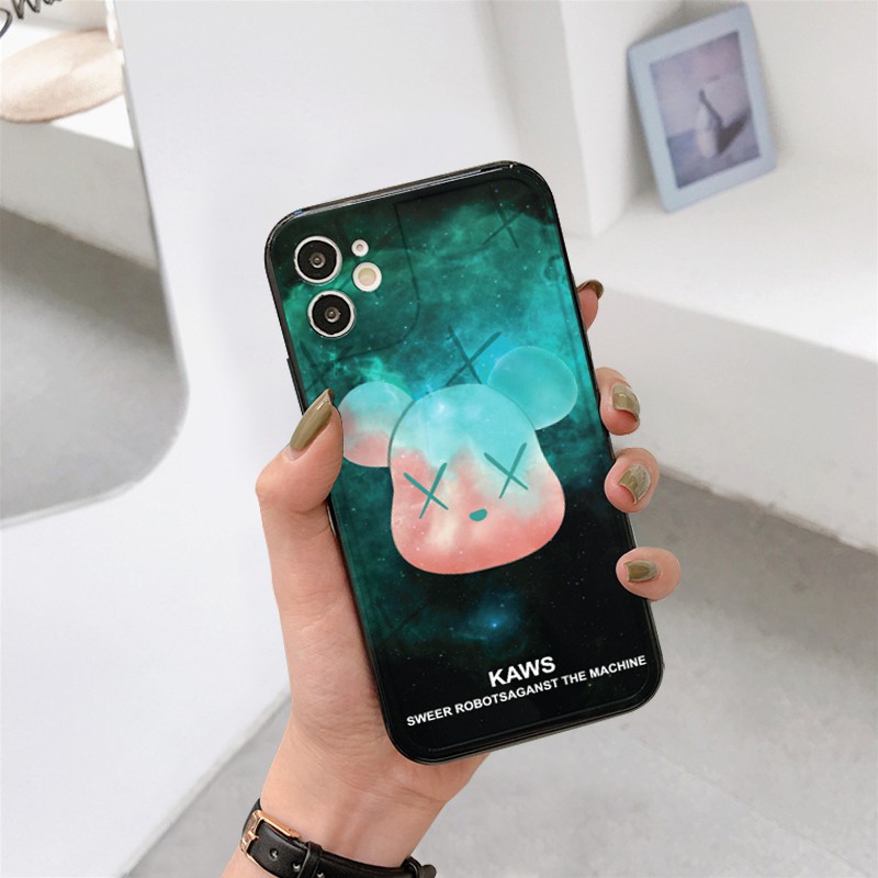 Ốp lưng iphone viền nổi bóng kaws sky 6/6plus/6s/6splus/7/7plus/8/8plus/x/xr/xs/11/12/pro/max/plus/promax-Awifi U2-6