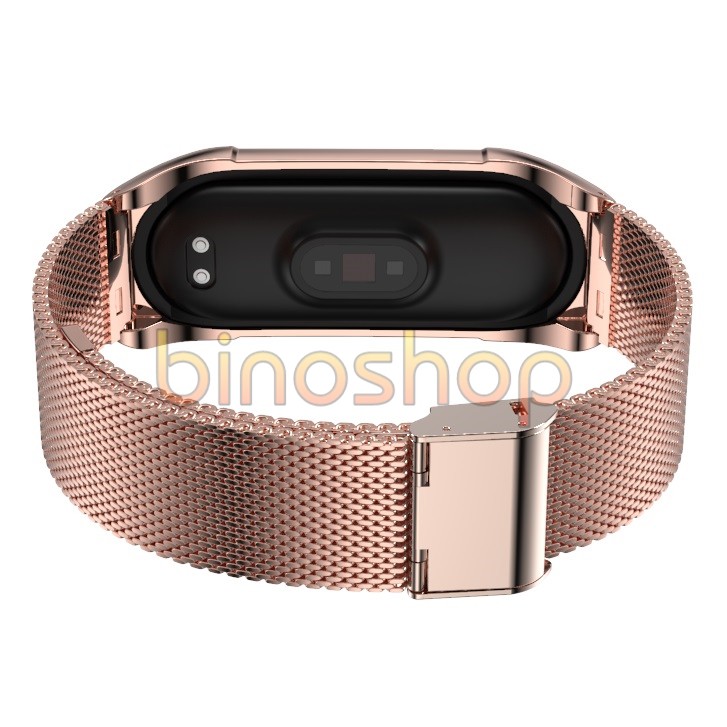 Dây đeo miband 6, miband 5 kim loại mắt lưới viền cong PLUS, dây đeo thay thế mi band 5, mi band 6 mắt lưới PLUS MIJOBS