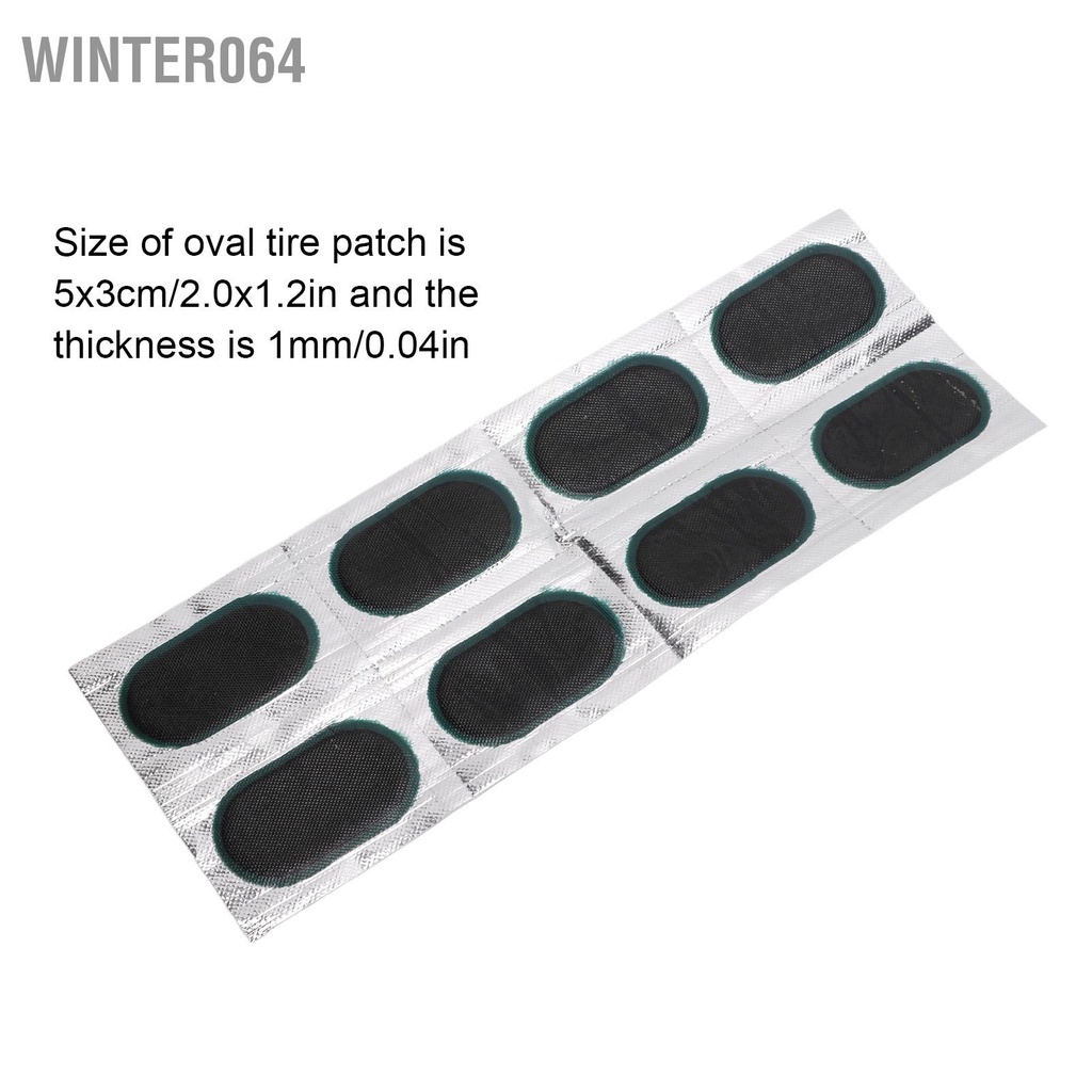 Winter064 Bộ vá lốp xe đạp sửa chữa cao su bên trong ống bằng keo cho điện