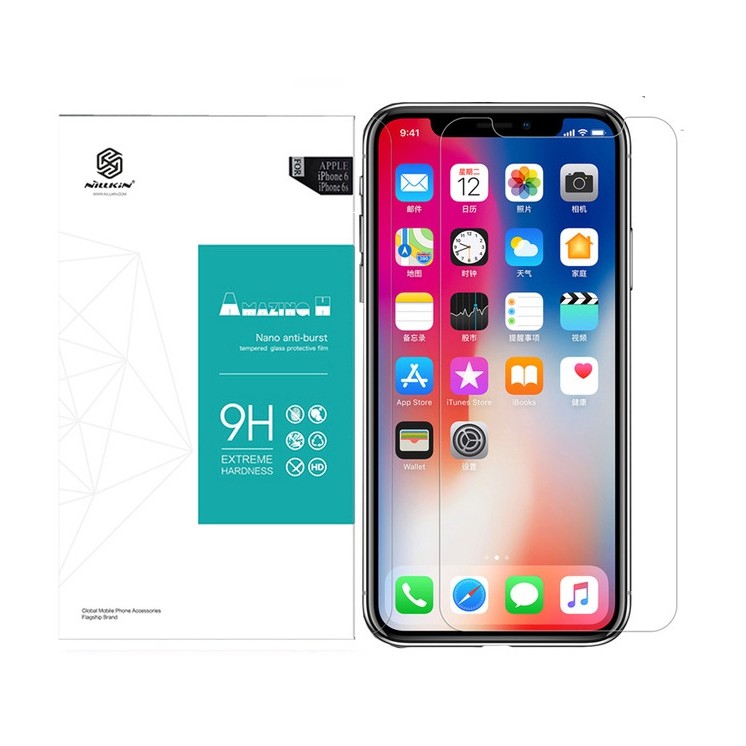 Miếng Dán kính Cường Lực iPhone 11 / 11 Pro / 11 Pro Max / X / Xs / XR / Xs Max hiệu Nillkin độ Cứng 9H - Chính hãng