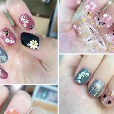 Sticker Dán Móng Mẫu Mới - Miếng Dán Trang Trí Móng Tay 3d Siêu Mỏng Nhiều Hình DUASHOP.