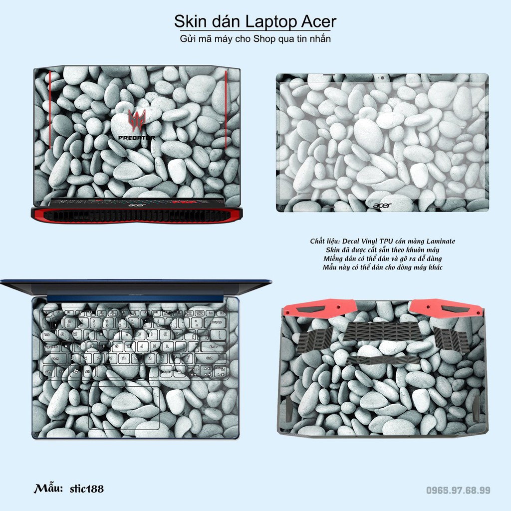 Skin dán Laptop Acer in hình Hoa văn sticker _nhiều mẫu 31 (inbox mã máy cho Shop)