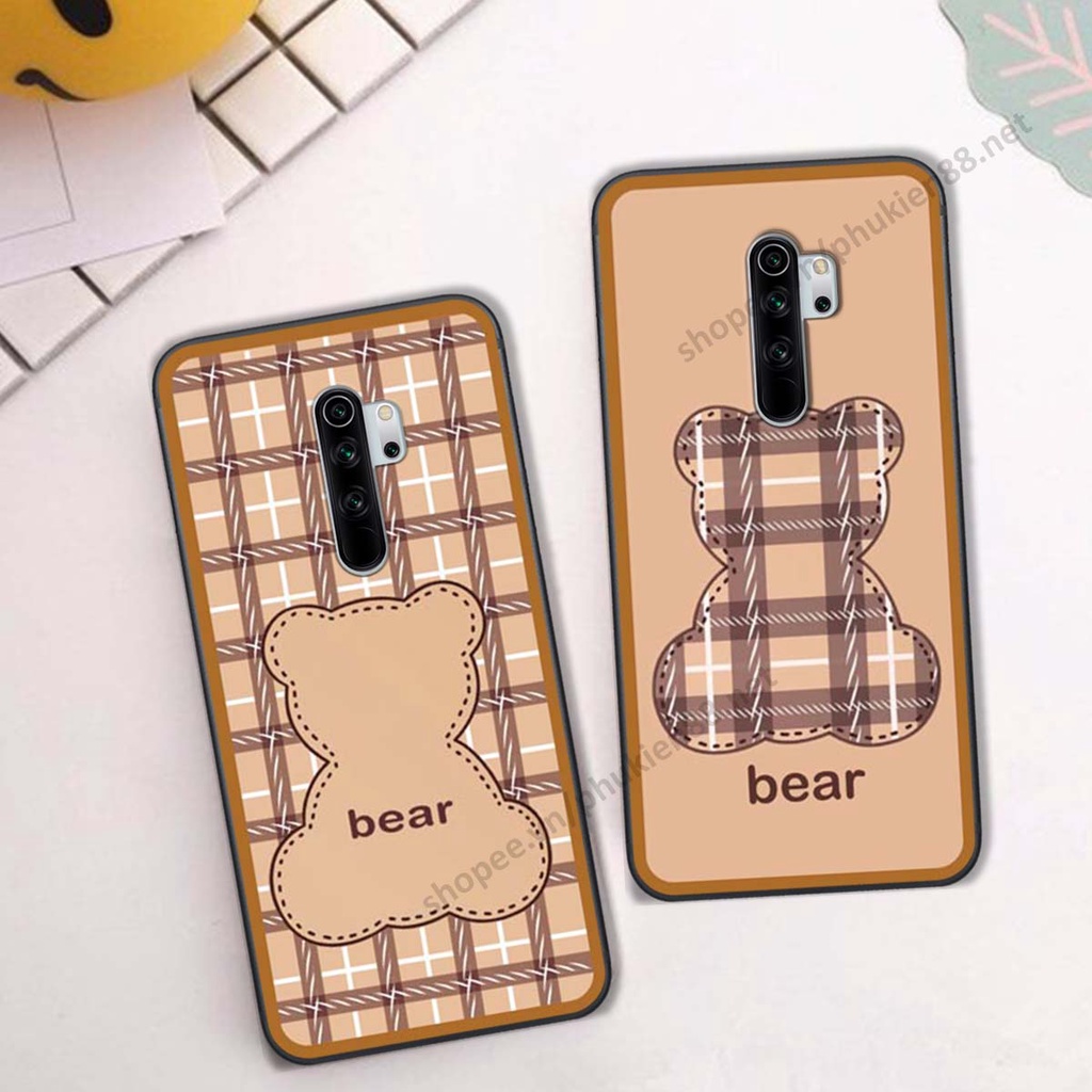 Ốp lưng Xiaomi Redmi Note 8 / Note 8 Pro ốp điện thoại LineBear, bé tóc xù, hoa siêu đẹp