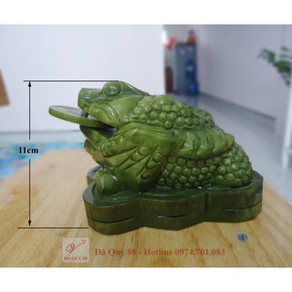 Cóc Phong Thủy Đá Sepentine Tự Nhiên