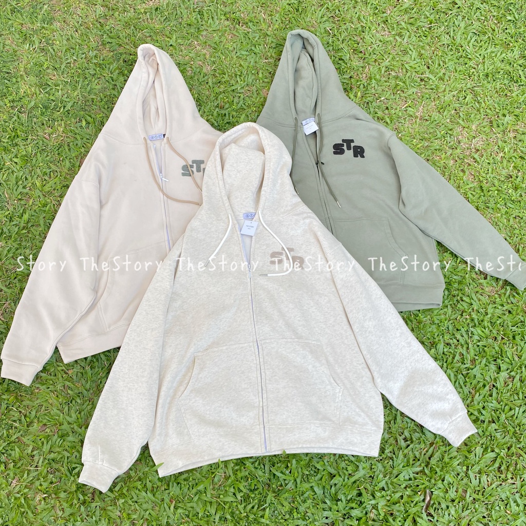 Áo Hoodie Zip SS8 cào bông A2497+ SS2 oversize unisex thêu logo  A1053