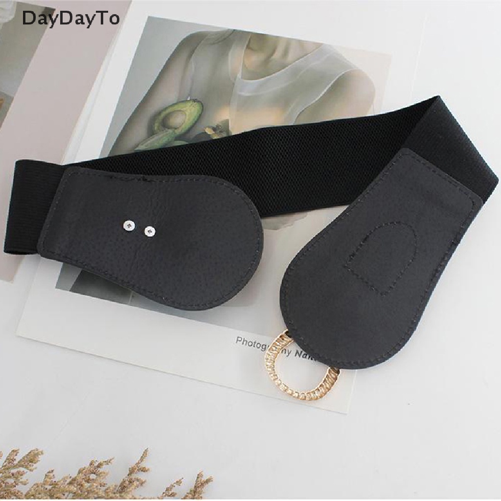 Thắt Lưng Da PU Bản To Co Giãn Thời Trang Cho Nữ