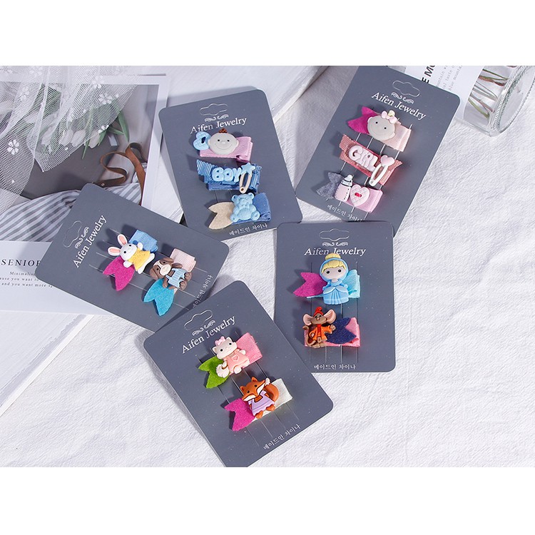 Combo Kẹp Tóc BOY GIRL Dành Cho Bé Gái - Hưng Long PC
