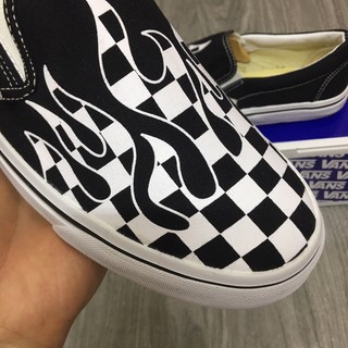 Giầy Van Slip-On Checker Flame Unisex 36-43