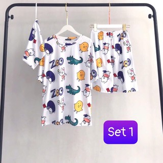 Set bộ cartoon 3 món unisex