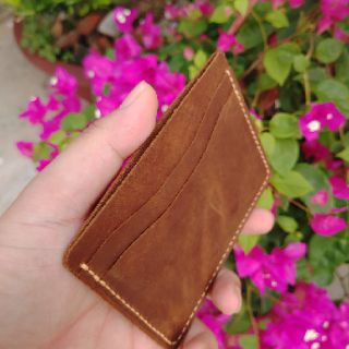 Ví da mini handmade da bò thật SK1
