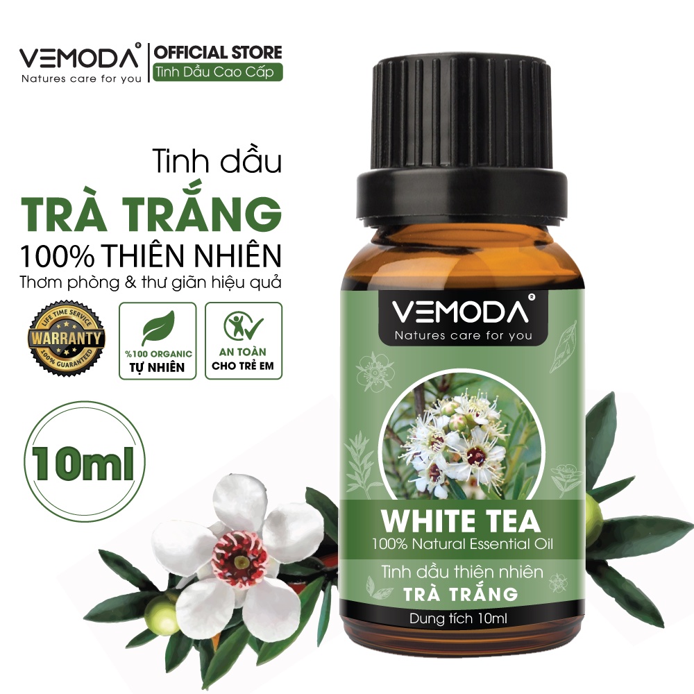 Tinh dầu Trà Trắng Vemoda 10ml tạo hương thơm mát và khử mùi