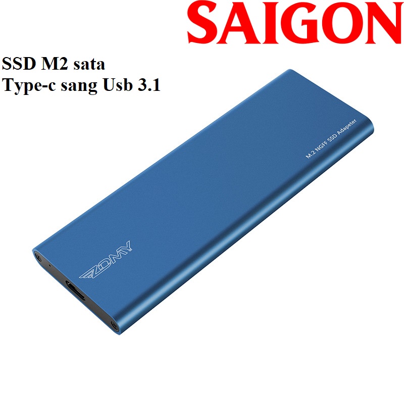 Box zomy chuyển ssd m2 sata sang usb 3.1