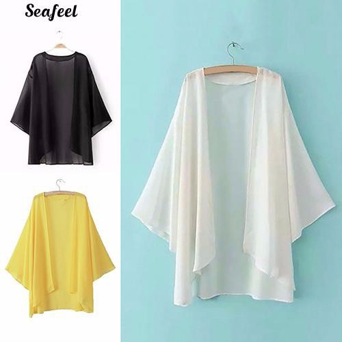 Áo Khoác Đi Biển Boho Hippie Vải Mỏng Xuyên Thấu Cho Nữ | BigBuy360 - bigbuy360.vn
