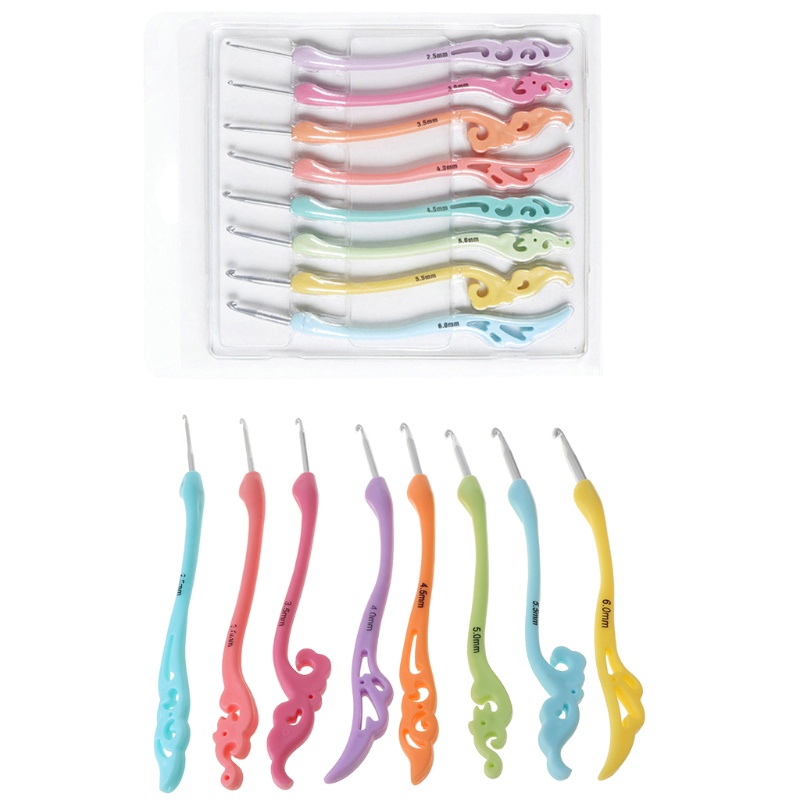 Set 8 Móc Đan Len Bằng Nhôm Tiện Dụng