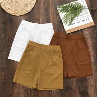 Quần short đũi lưng cao