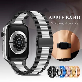 Dây Đeo Inox Cho Đồng Hồ Thông Minh Apple Watch 41mm/45mm 38mm 42mm 40mm 44mm Series 7 6 SE 5 4 3 2 1