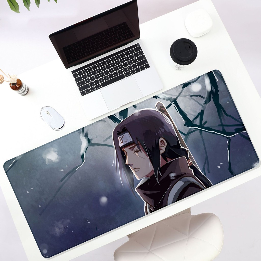 Thảm để chuột bàn phím cỡ lớn in hình nhân vật truyên tranh Naruto