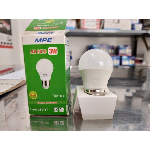 Đèn Led MPE - BH 2 năm - Bóng đèn led búp tròn 3W - 15W E27 LBD-15T siêu sáng hàng Việt Nam, công nghệ Đức - Chất lượng