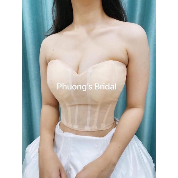 Áo ngực định hình váy cưới cô dâu