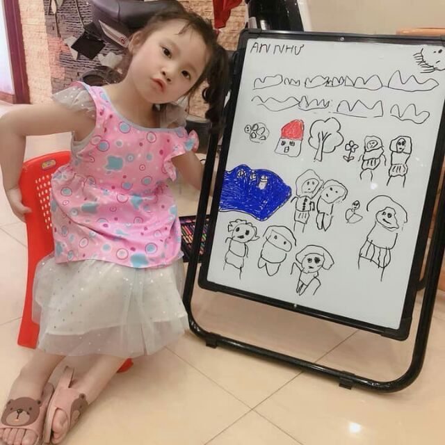 Bảng viết 2 mặt cho bé