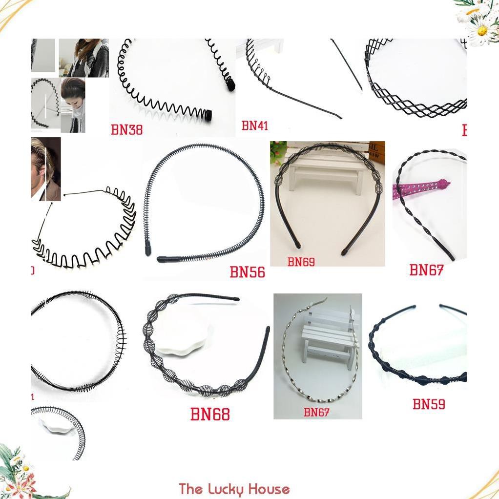 Bờm cài tóc nam nữ unisex kim loại đảm bảo không gẫy