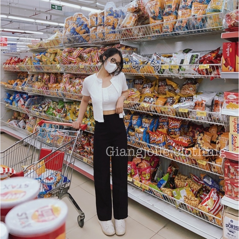 Quần vải ống suông đủ size - Giangjoile.Store