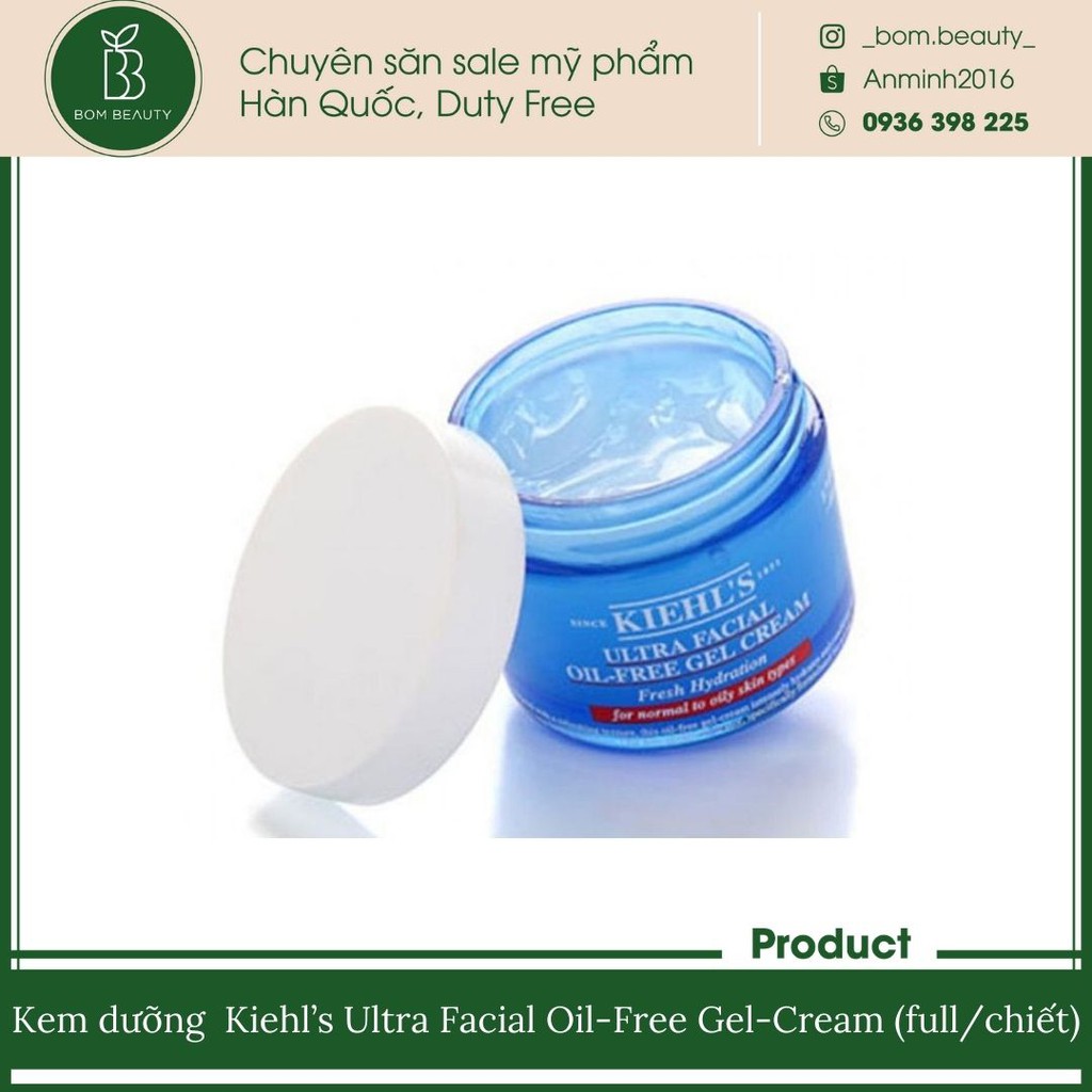 Gel Dưỡng Ẩm Ultra Facial Oil-Free Gel Cream Kiehl's (kiehls)