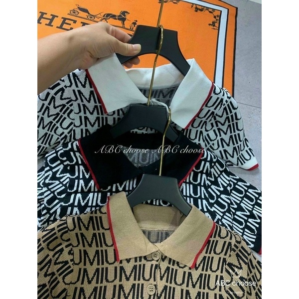 Áo Len polo Miu Miu chất len mỏng mongtoghi