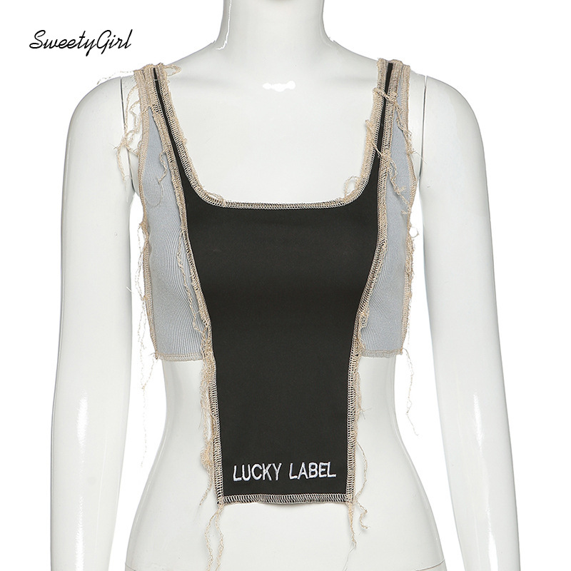 Áo không tay cổ chữ U thời trang gợi cảm dành cho nữ