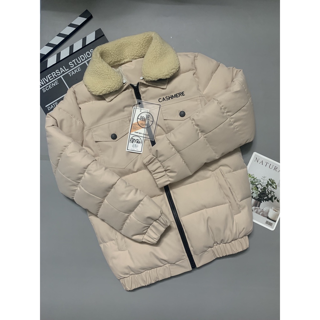 Áo khoác nam 3 lớp - cổ lông tháo rời, phao nam siêu chất mặt gió dầy, thời trang hàn quốc