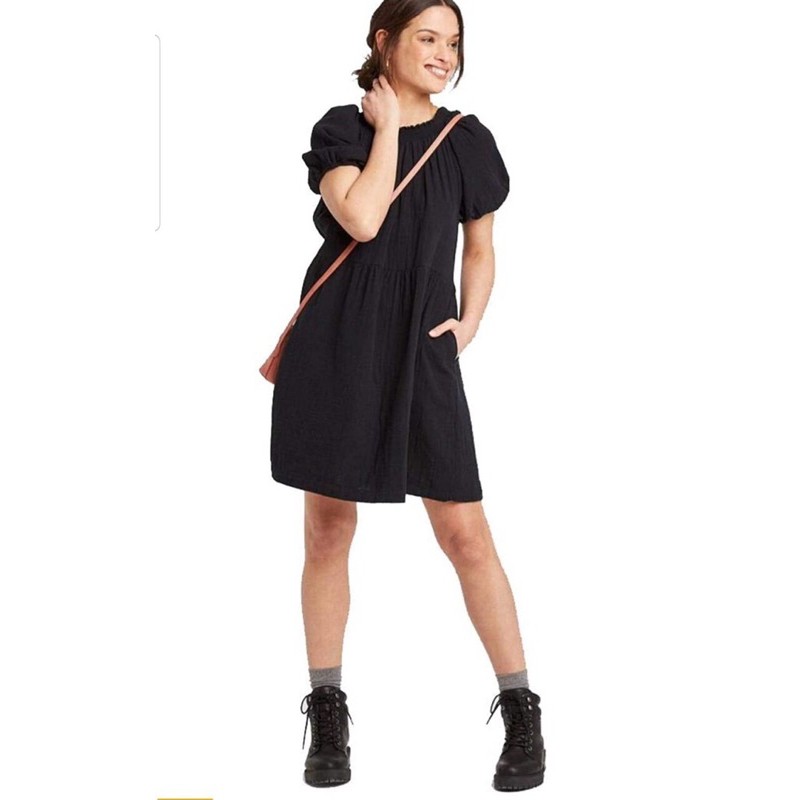 Bầu -  Đầm UNIVERSAL THRED dáng Babydol vnxk