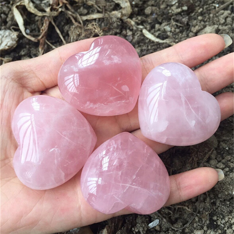 1 Thạch Trái Tim Màu Hồng Tự Nhiên