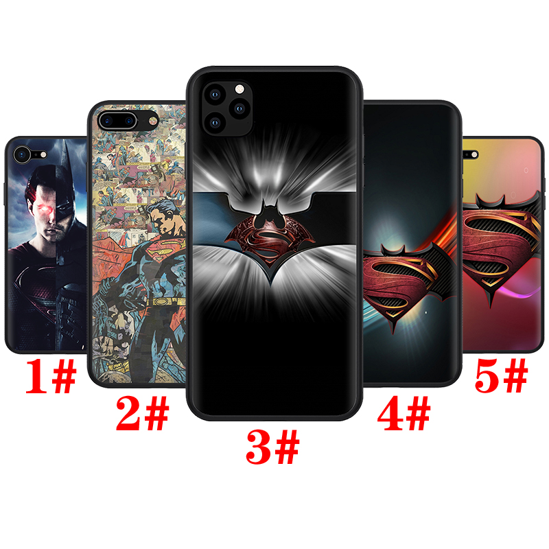 Ốp Điện Thoại Silicon Mềm Hình Batman Vs Superman 114z Cho Iphone 11 12 Pro Mini Xs Max X Xr