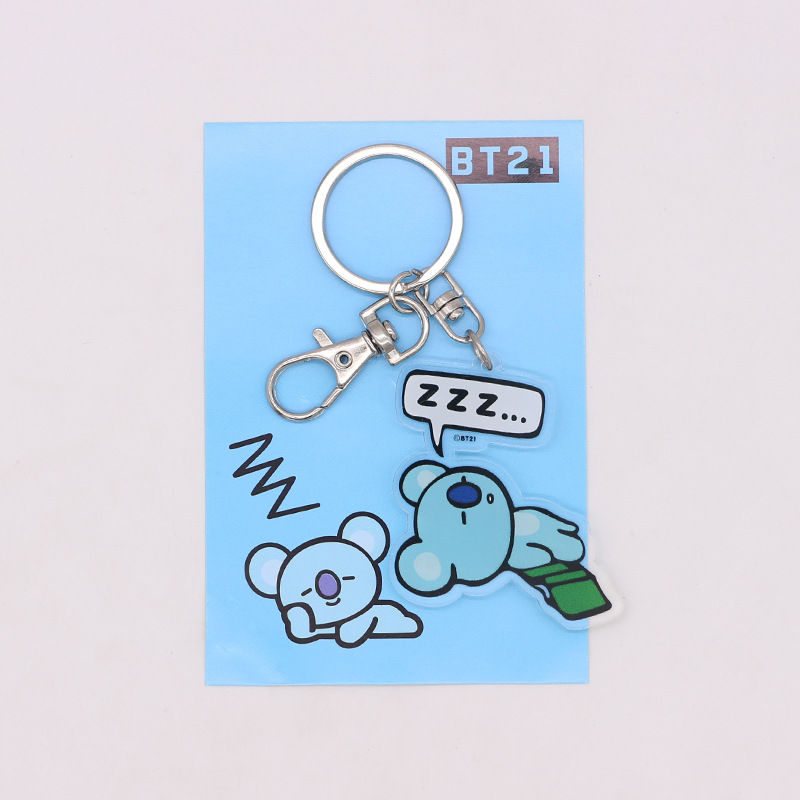 Móc khóa acrylic hình nhân vật BT21 BTS dễ thương