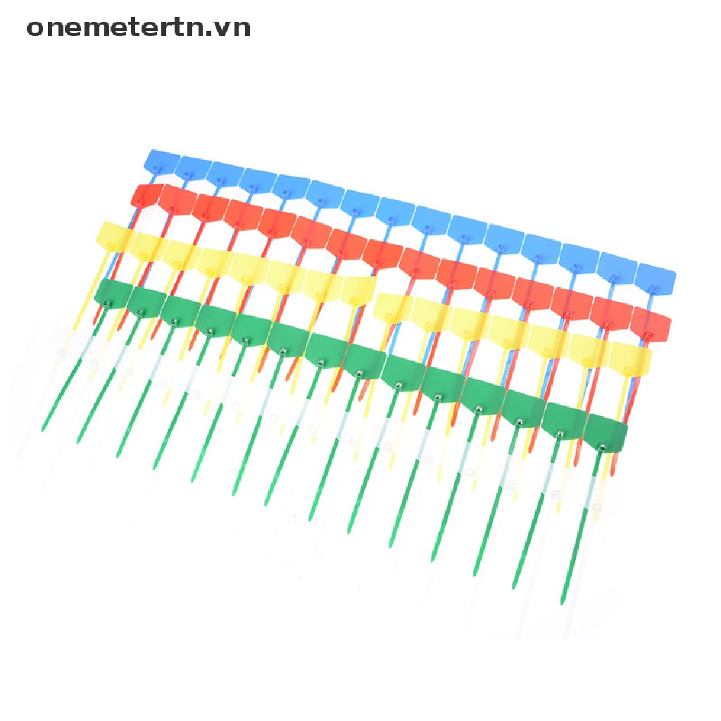 Onemetertn Set 100 Dây Rút Nylon Đánh Dấu Dây Cáp Mạng Nhiều Màu Sắc Tự Khóa