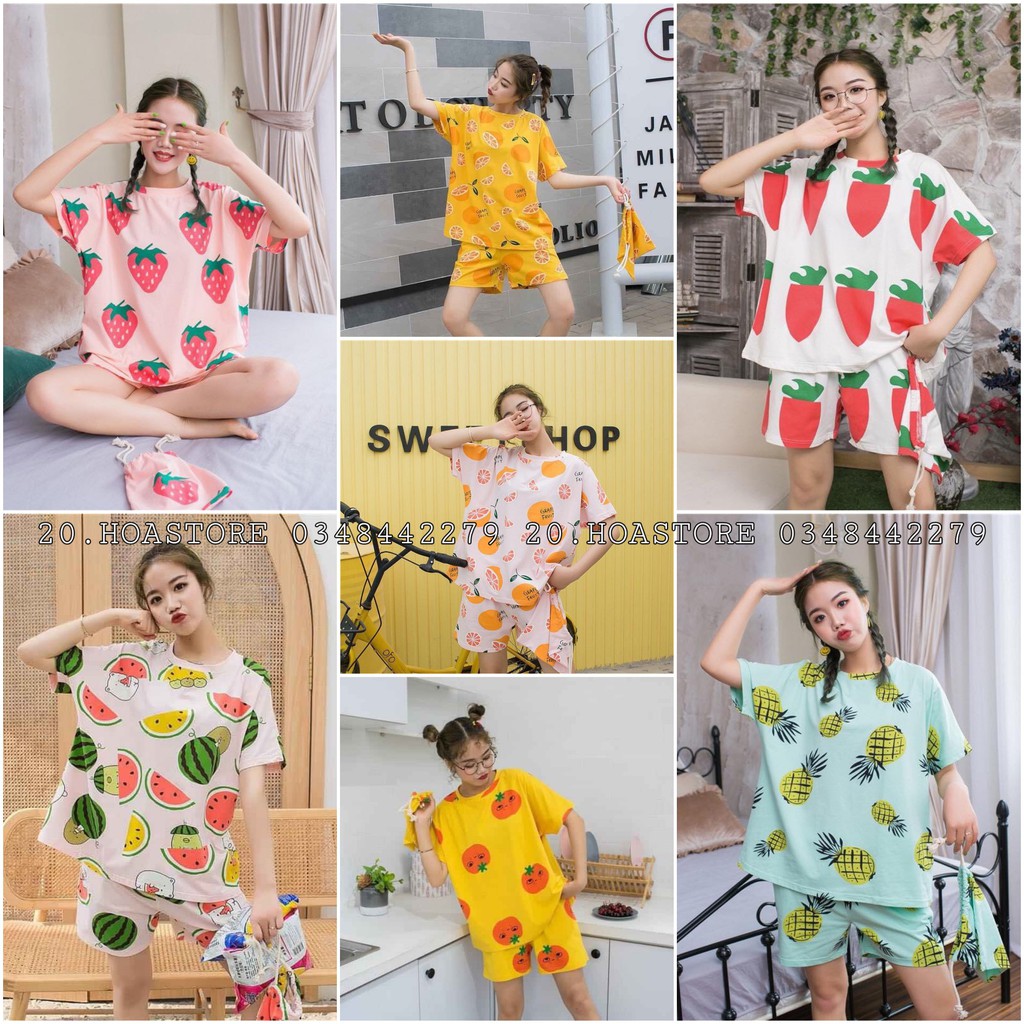 BỘ NGỦ THUN NỮ - BỘ NGỦ HOẠT HÌNH CUTE
