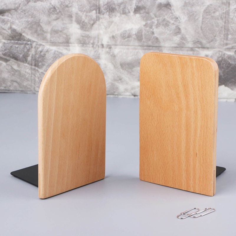 Giá Đỡ Đầu Sách Để Bàn Bằng Gỗ Tự Nhiên Chống Trượt Sắp Xếp Gọn Gàng