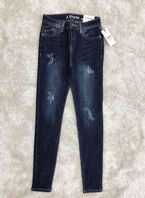 jeans dài xước fom skinny size  26-27-28-29