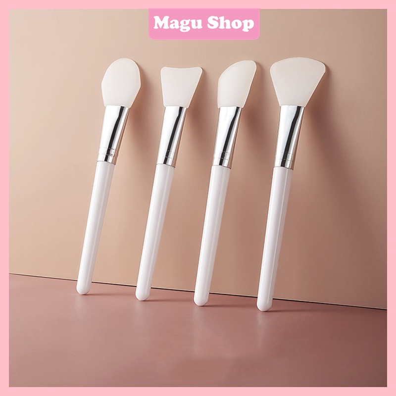 Cọ quét mặt nạ Silicone màu trắng với 4 kiểu dáng dễ dàng lựa chọn mã HP15