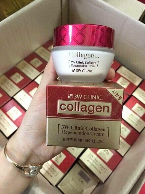 ❌Kem dưỡng trắng da tinh chất collagen 3W Clinic Collagen Whitening Cream